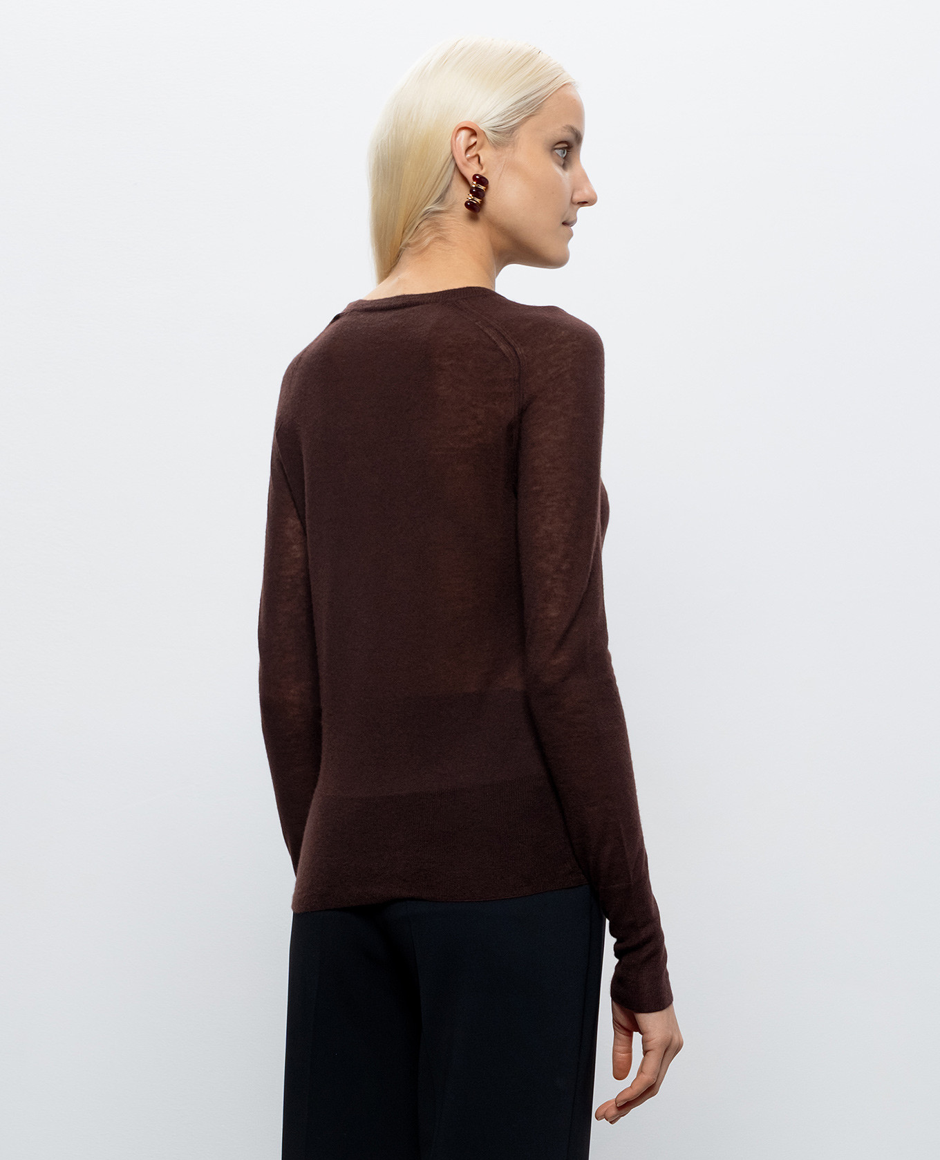 Brown Geras cashmere jumper JOSEPH 4