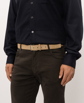 Santoni Beige suede belt CM35VC003C58EACD