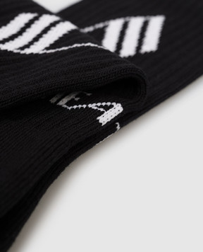 The Attico Black socks with logo 260WAK00021CCC101AA