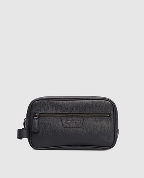 Gianni Chiarini Blue leather toiletry bag with Florence logo BCUB20286GRNCRV