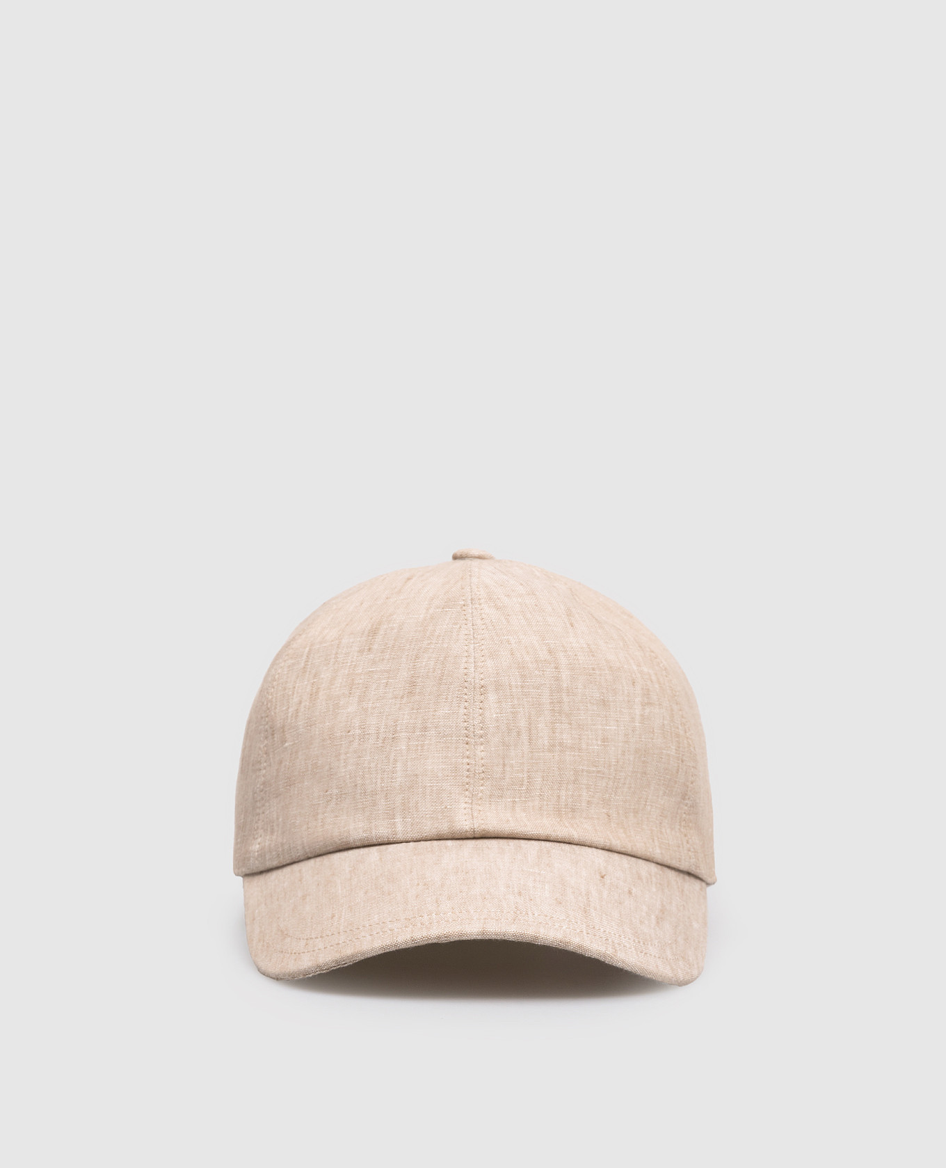 

Beige linen cap Peserico