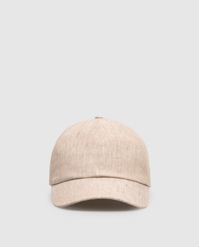 Peserico Beige linen cap R76056C0CC761