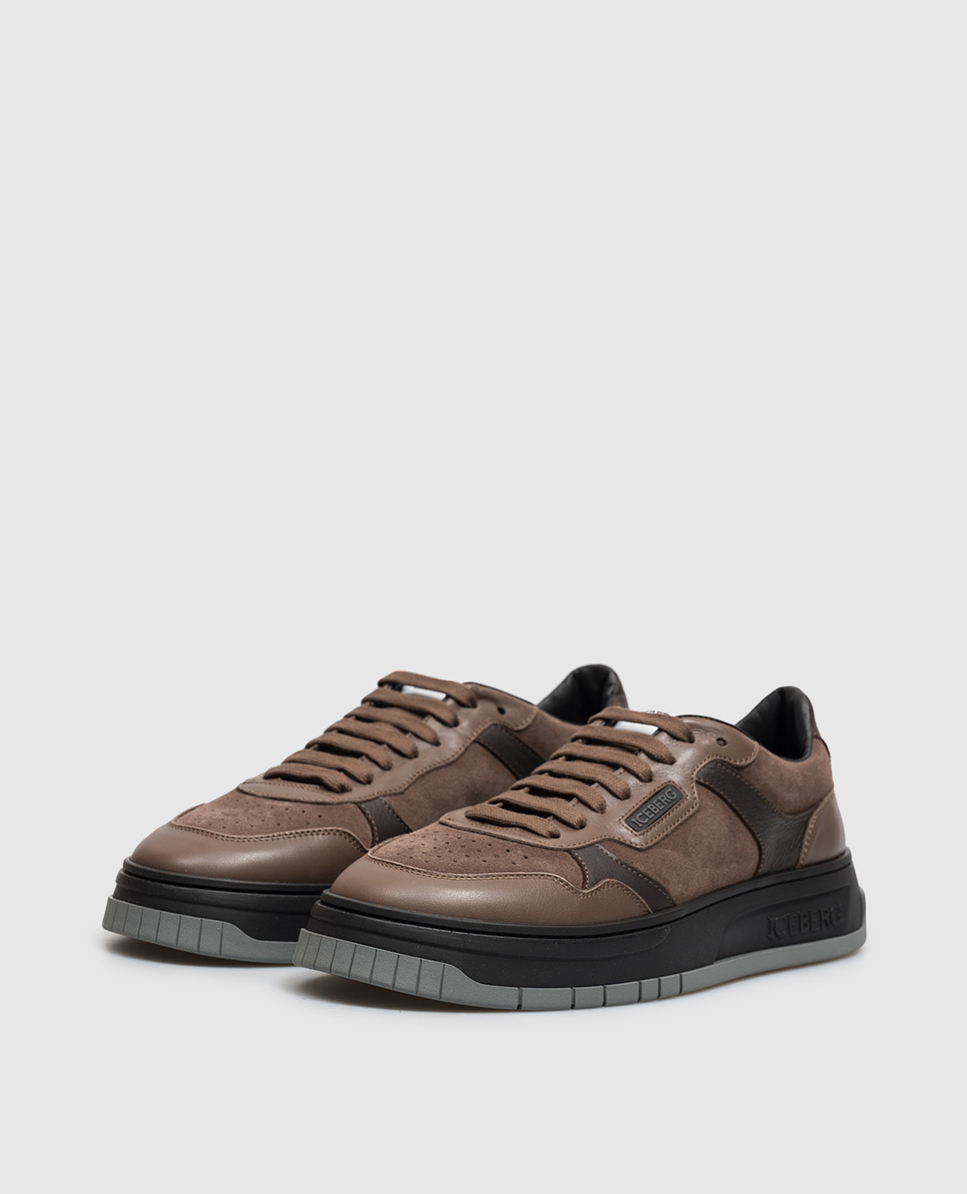 Brown suede sneakers Iceberg 2