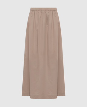 Peserico Beige maxi skirt with slits P0570201979
