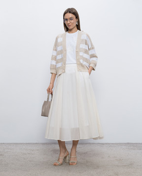 Peserico Ivory midi skirt P05150L100481