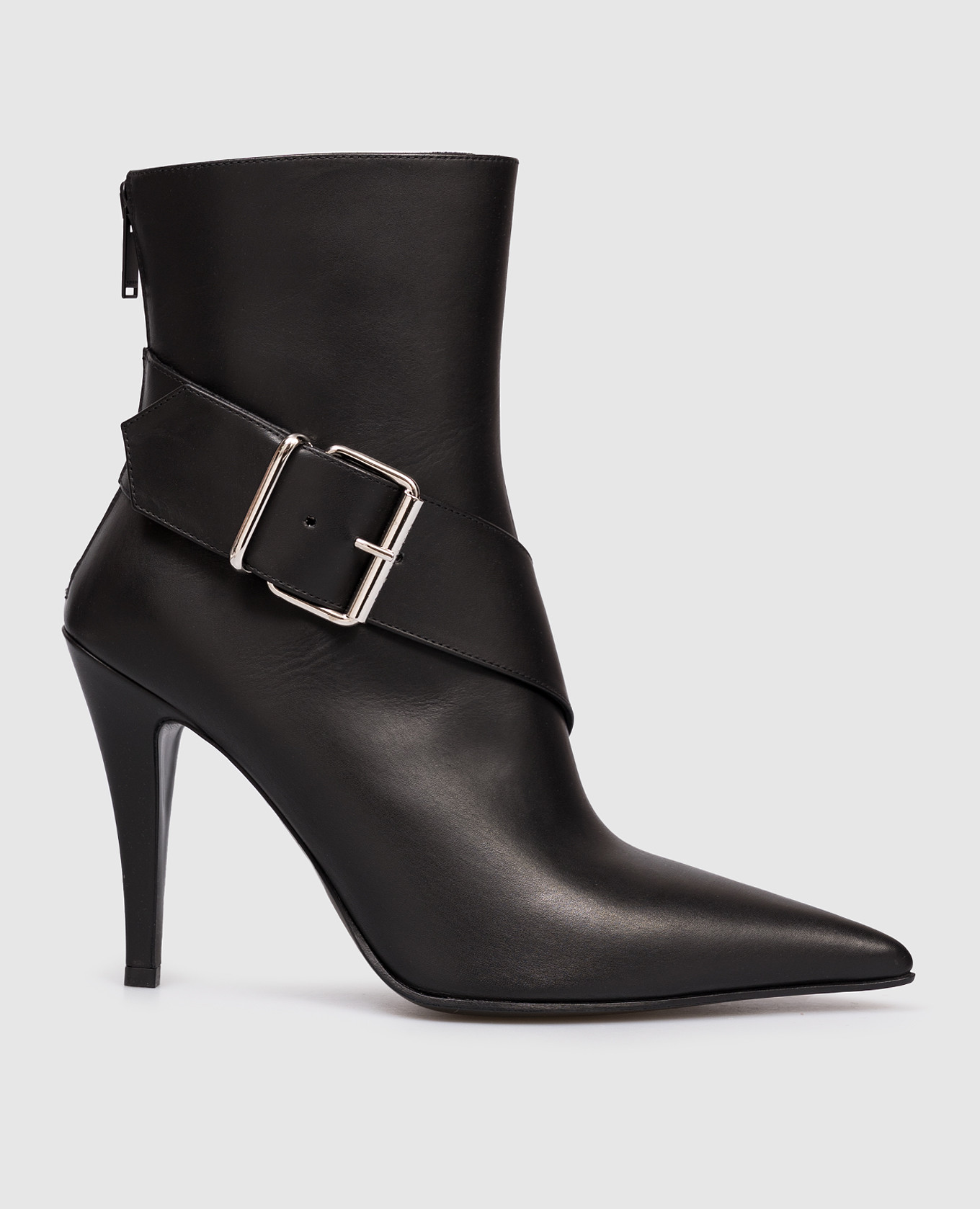

Black leather Heron Buckle ankle boots Alexander McQueen
