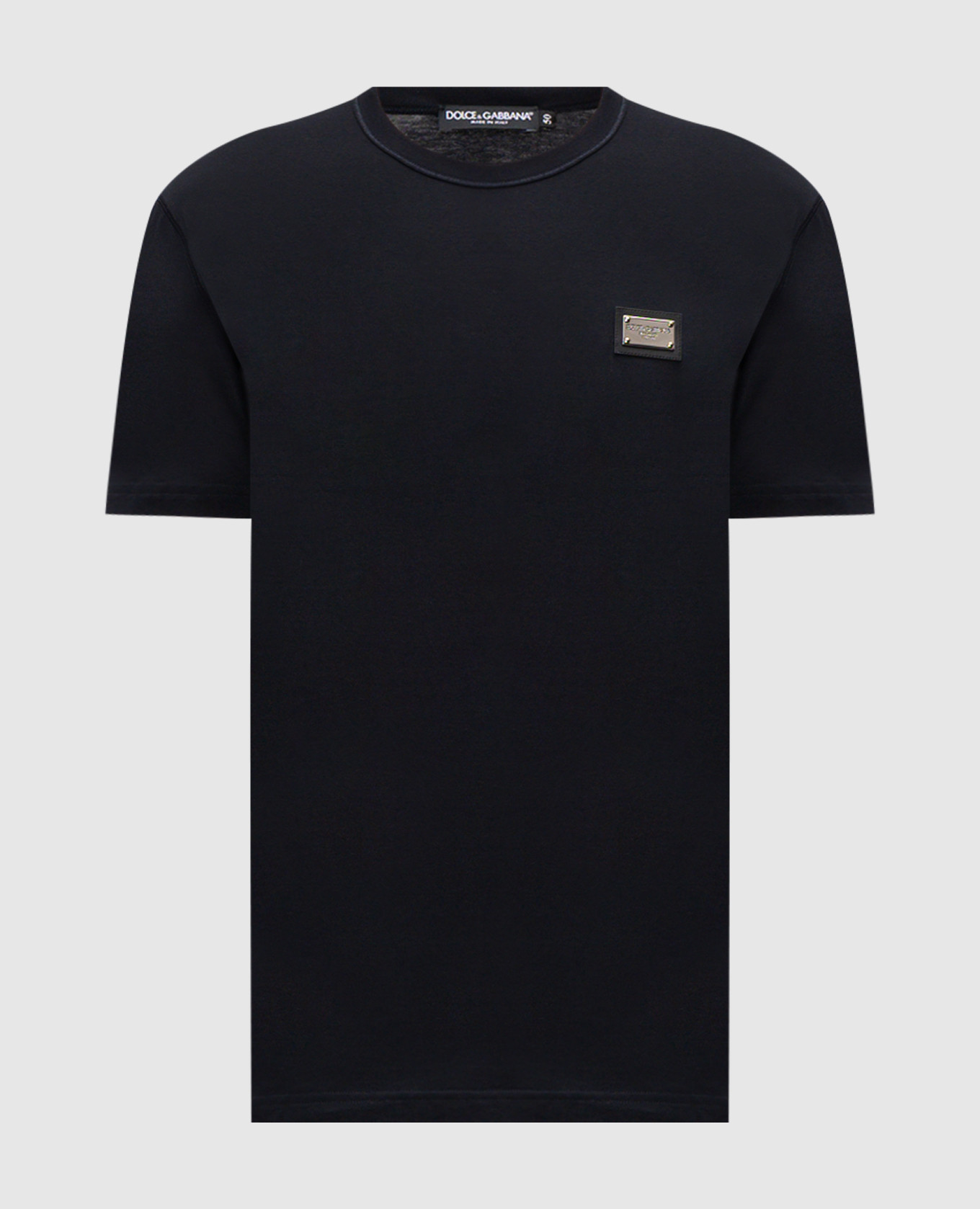 Blue T-shirt with logo patch