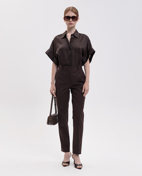 JOSEPH Justi brown shirt with frame JF010160
