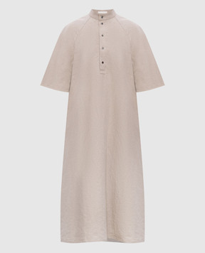 Intoca Beige linen dress 261MITSDR1202