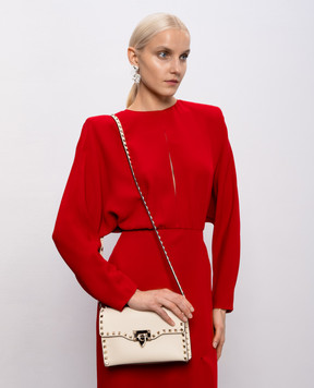 Valentino Ivory Rockstud leather bag 8W0B0181VSF