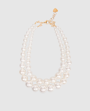 Dolman Bijoux White double layer necklace 75171