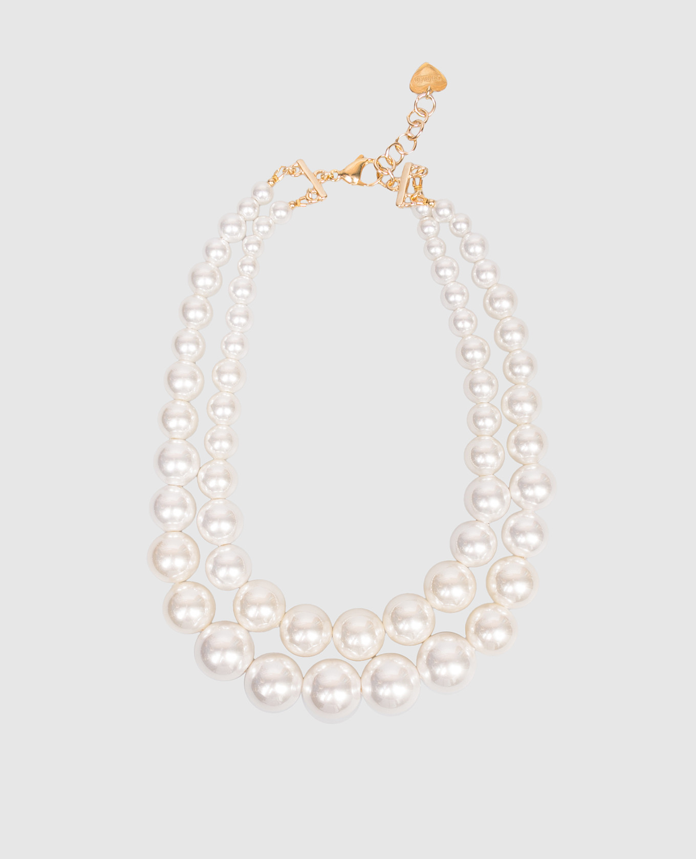 

White double layer necklace Dolman Bijoux