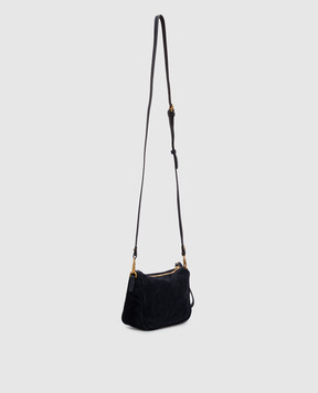 Gianni Chiarini Nora blue suede crossbody bag BS10224CMPL