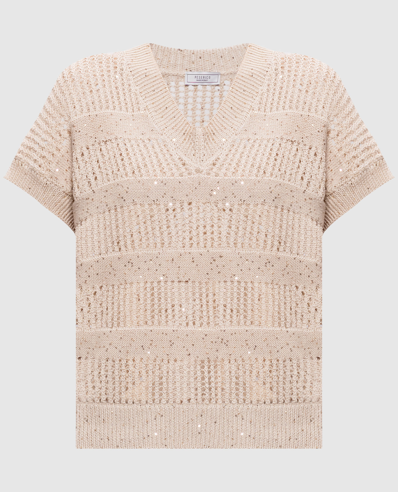 

Beige top with sequins Peserico