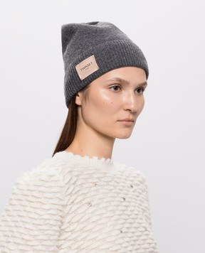 Twinset Gray hat with wool 262TO5581
