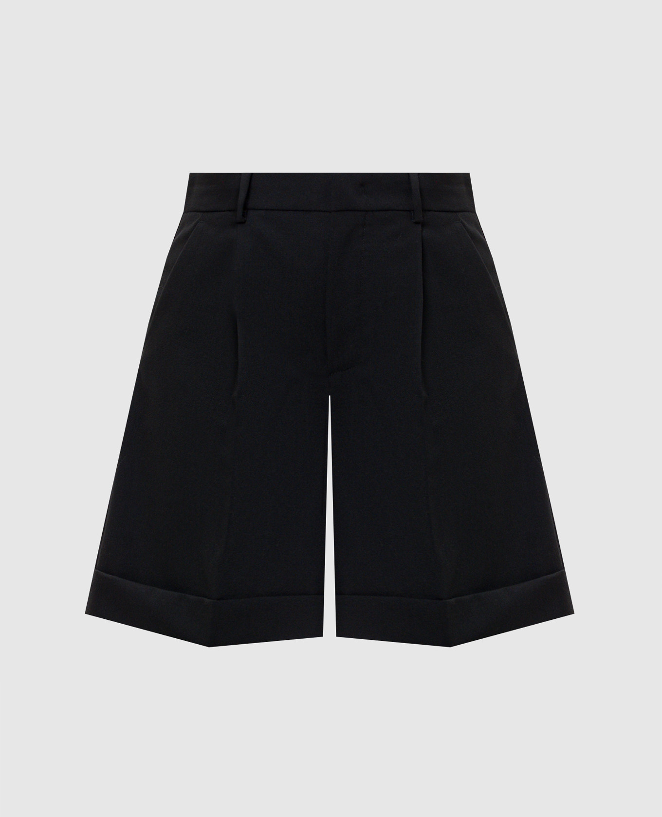 

BUSSOLA black wool shorts Max Mara Weekend