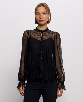 Twinset Black lace blouse 262TP274C