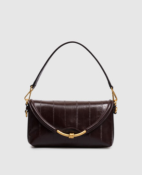 Gianni Chiarini Burgundy leather baguette bag Bea BS12160EEL