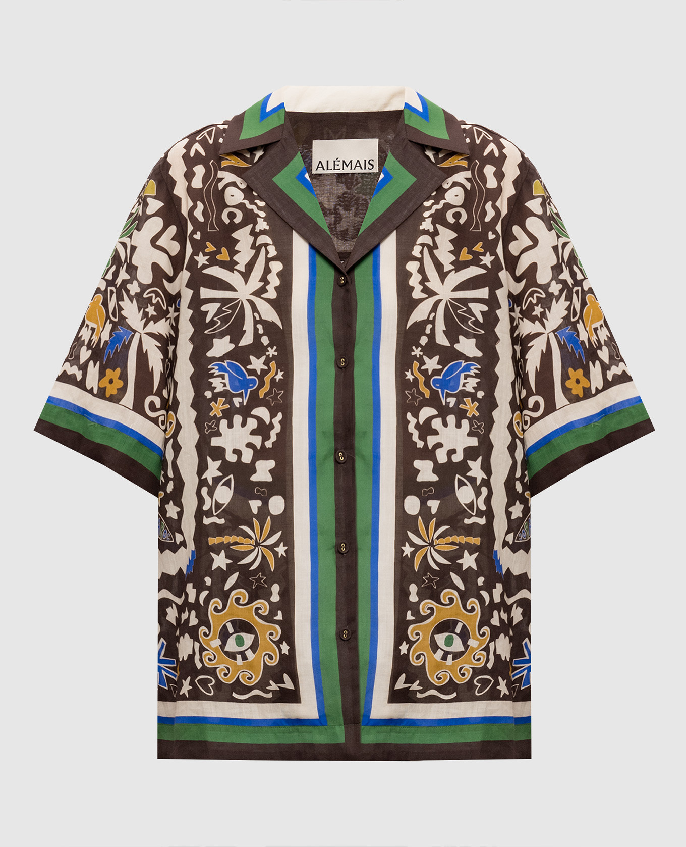 Maroc brown shirt with frame