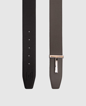 Tom Ford Brown leather reversible belt TB178LCL236S