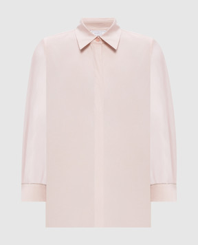 Peserico Pink shirt with monil chain A06597B8928