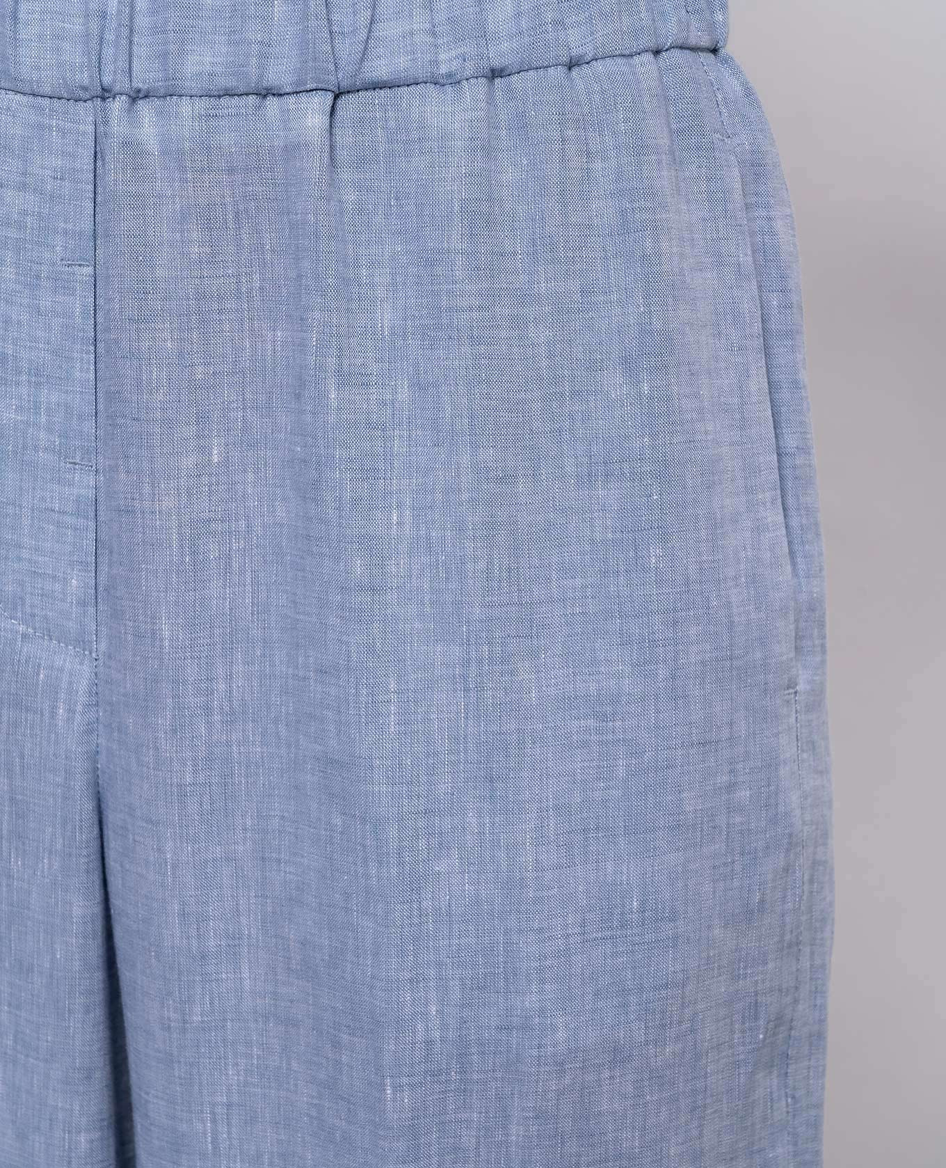 Blue linen pants Peserico 5