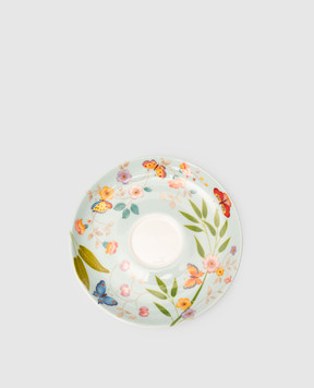 Geminiano Cozzi 1765 Blue porcelain saucer for coffee cup Incanto di Primavera LGCFL069065