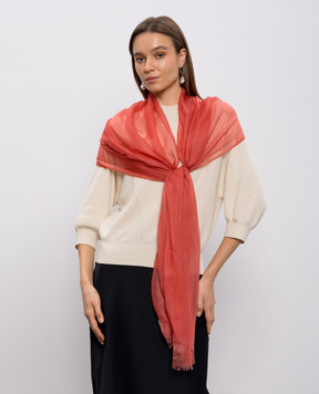 Agnona Pink cashmere stole AS0301H7001