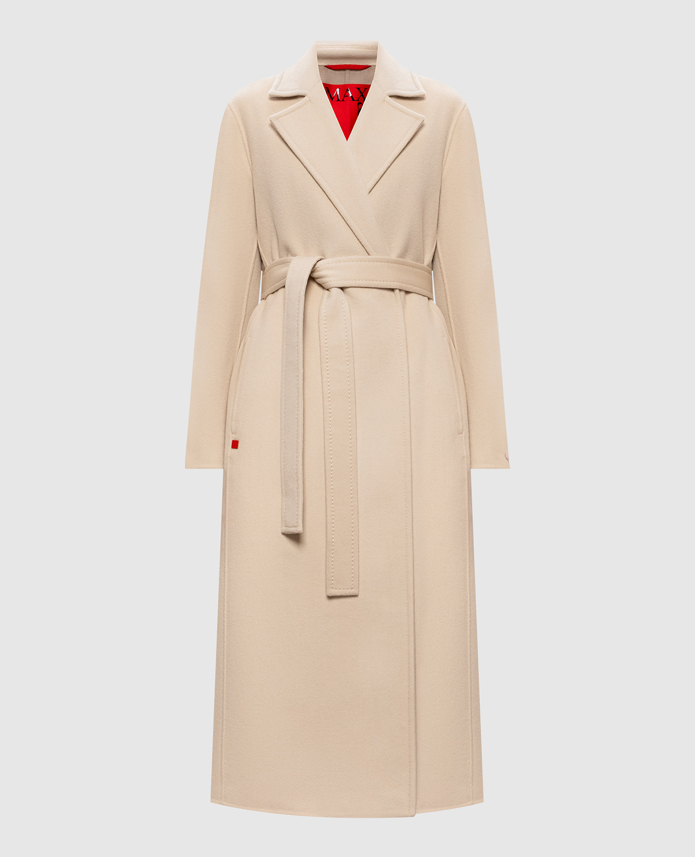 Beige wool coat with a smell Max & Co