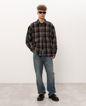 Vetements Black T-shirt with a print of the inscription MH27TR221Bm