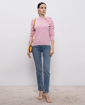 Balmain Pink wool and cashmere jumper GF1KA130KI87