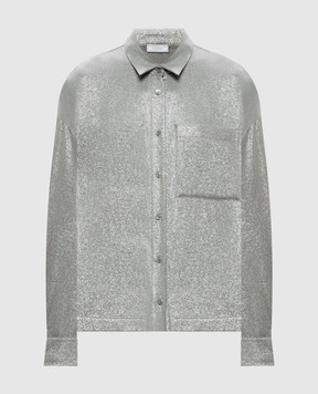 Peserico Gray blouse with lurex A0635207007