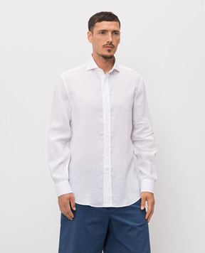 Brunello Cucinelli White linen shirt MM6840627