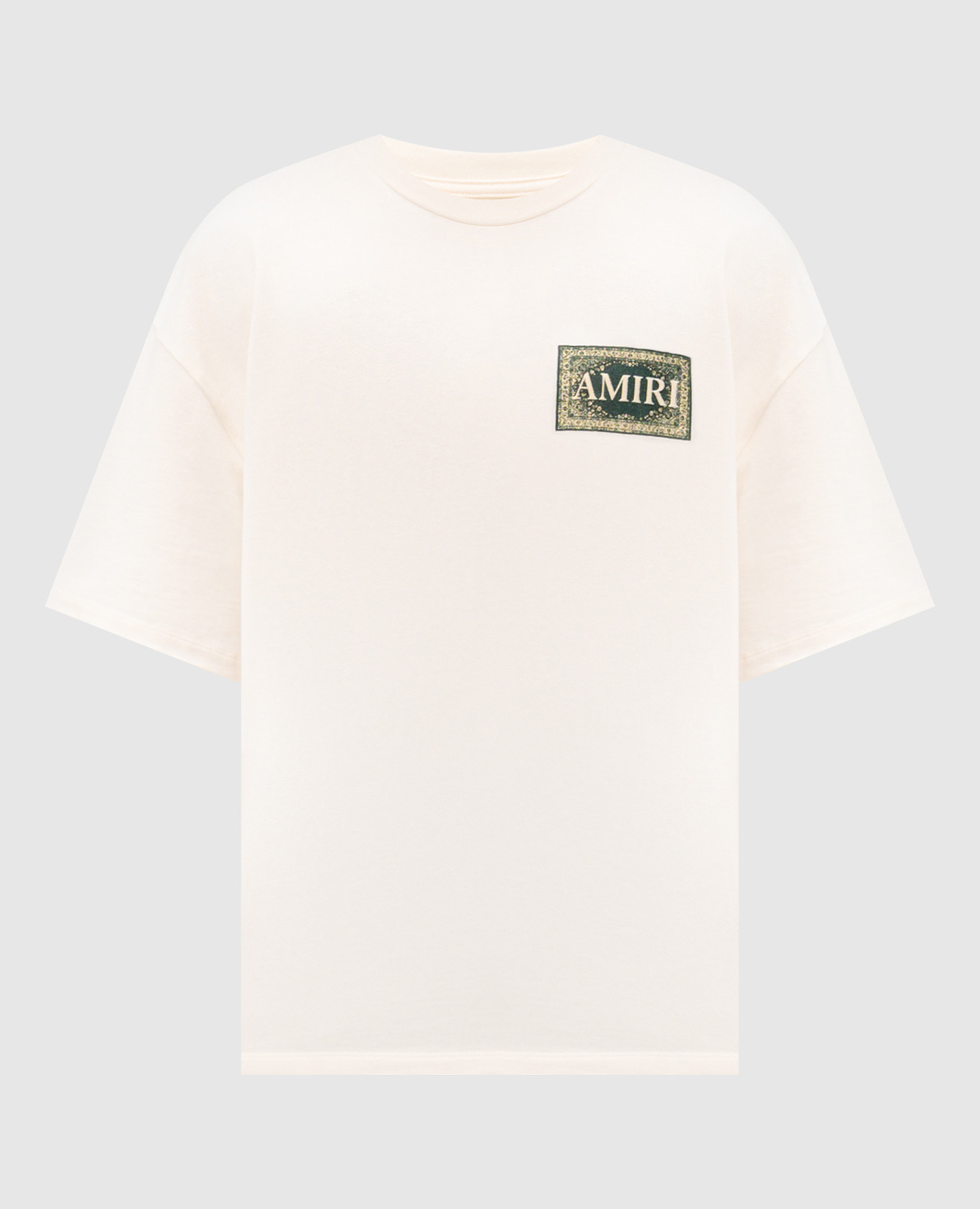 

Beige T-shirt with branded print AMIRI