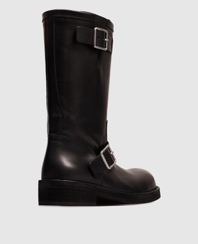 Ann Demeulemeester Sarith black leather boots B0014061LT049