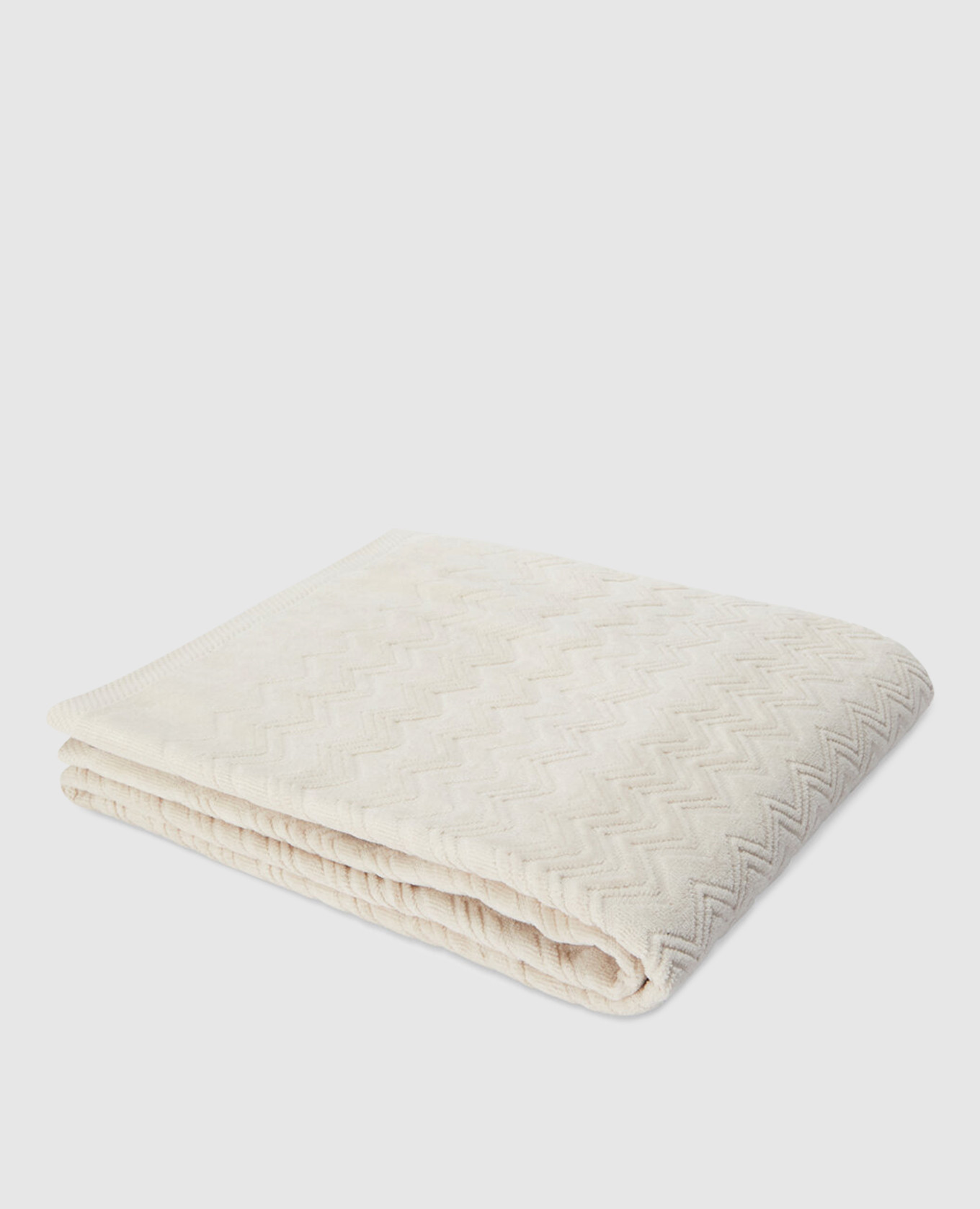 

Beige terry towel Chalk with pattern Missoni Home
