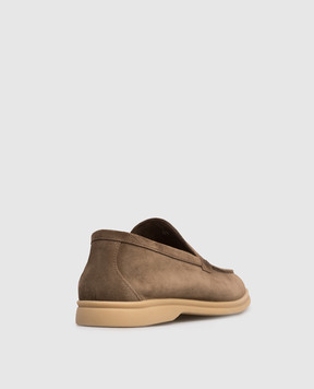 Lanciotti De Verzi FELIX brown suede loafers FELIXLIGHTCACHEMIRE