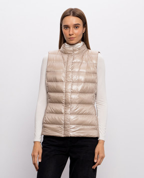 Herno Beige down vest GIULIA PI0661DIC12017Z