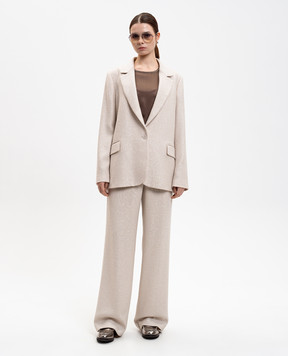 Peserico Beige jacket with wool E0120801515
