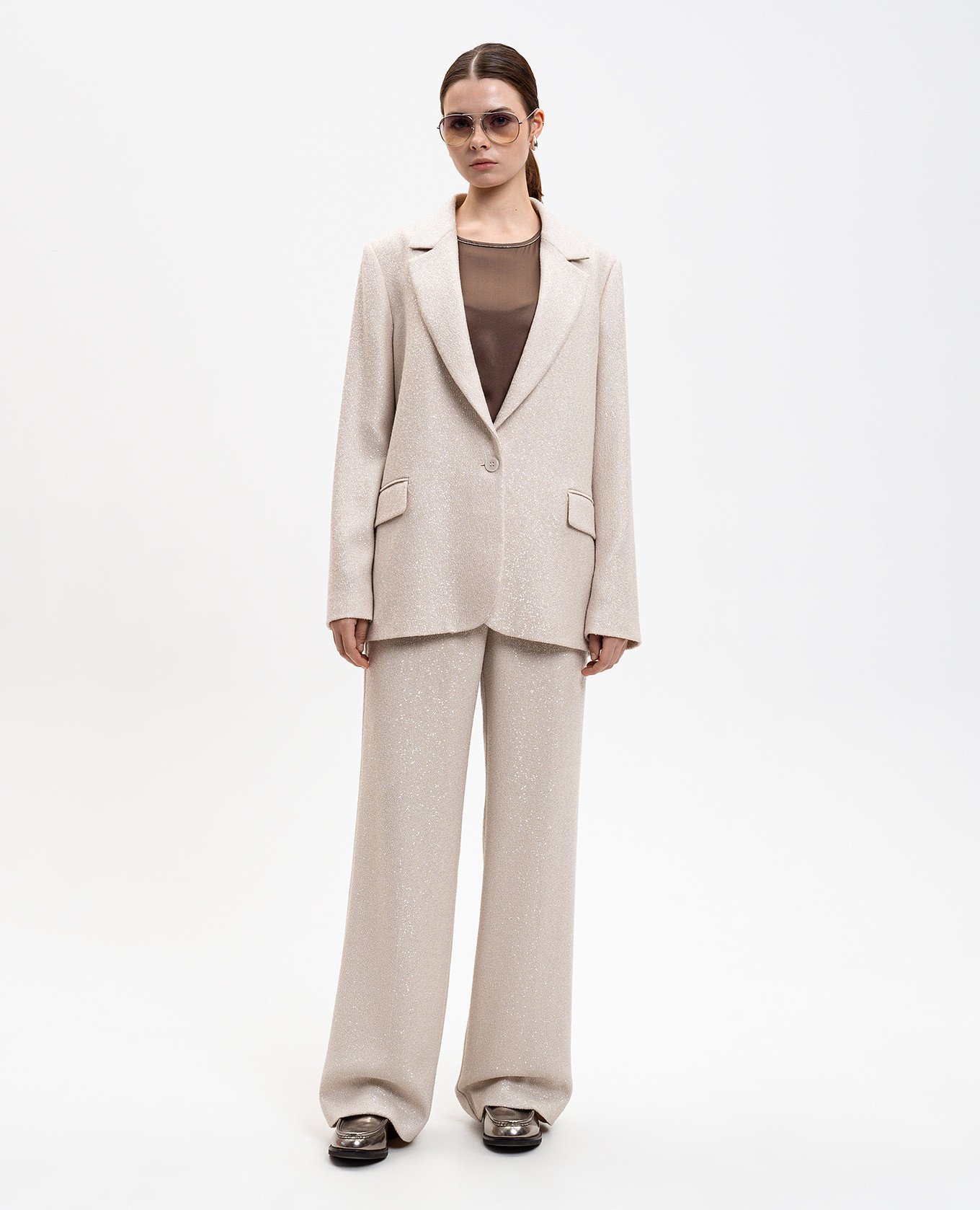 Beige jacket with wool Peserico 2