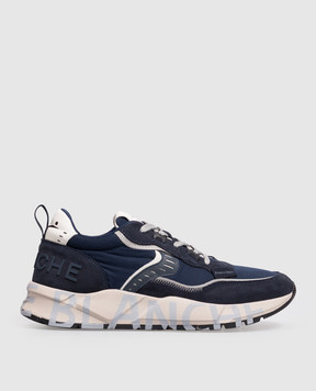 Voile Blanche Blue combined sneakers CLUB01 with patch 2017465190C01