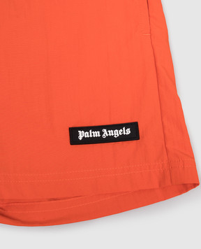 Palm Angels Children's orange swim shorts PBFD005S26FAB001