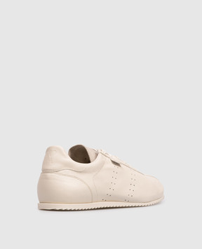 Ami Paris Beige leather sneakers USN503AL0129