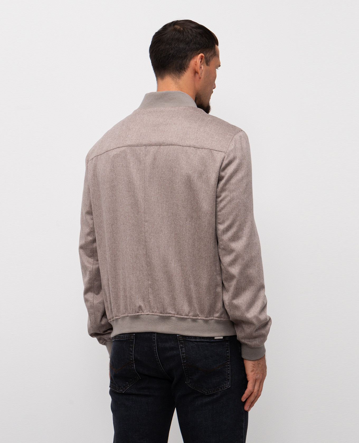 

Brown cashmere bomber jacket Brunello Cucinelli