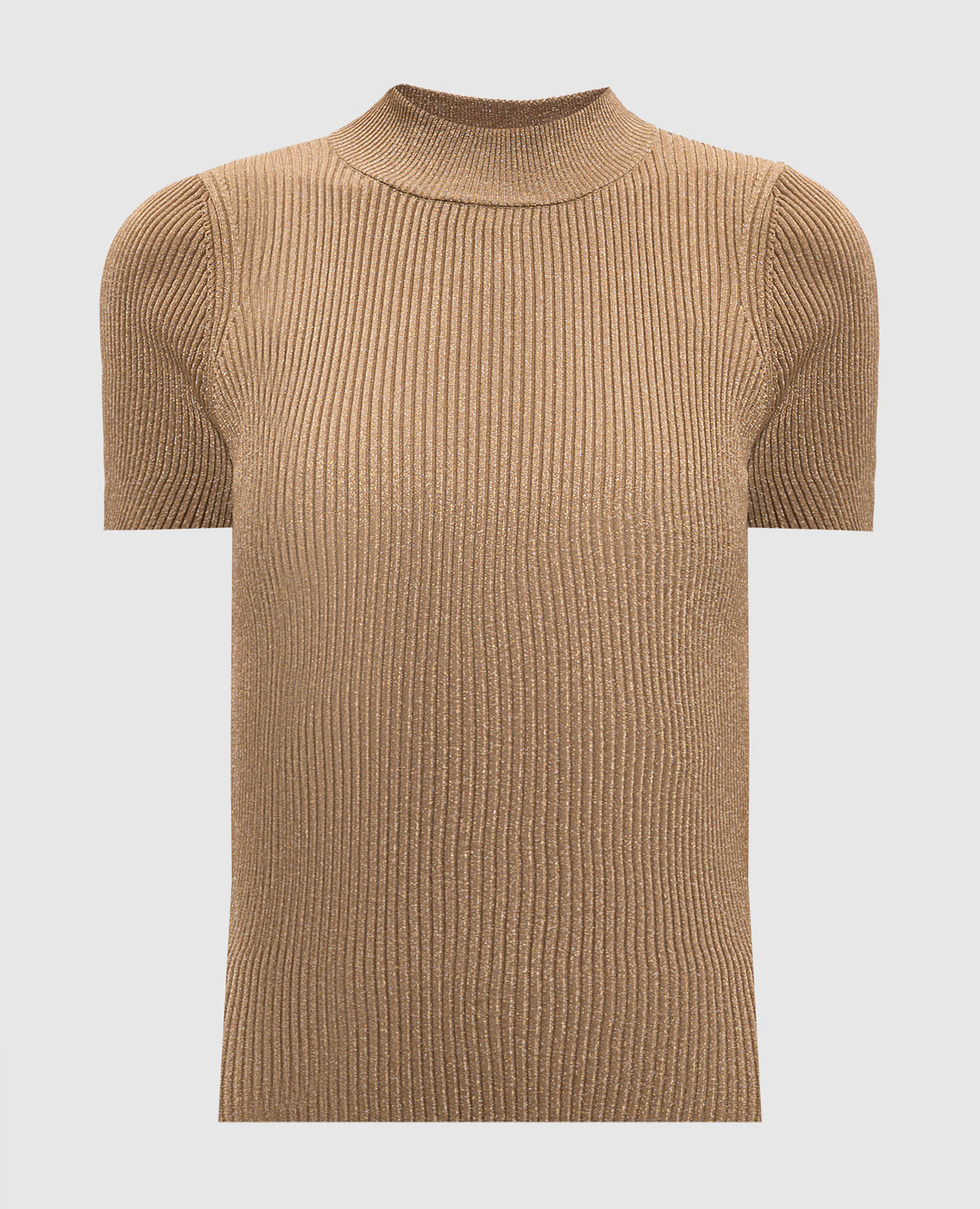 

SPEZIE brown ribbed top with lurex Max Mara