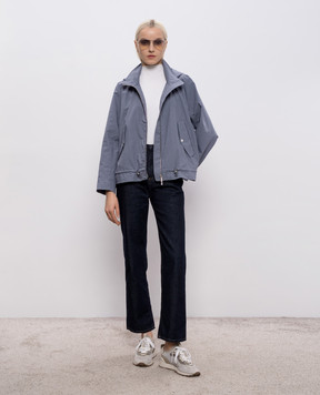 MooRER Blue windbreaker with linen RYA RYAWFC