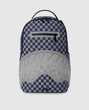 Sprayground Children's blue backpack ATELIER BLEU SHARKS IN PARIS 910B8486NSZ