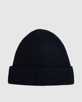 Doriani Cashmere Blue cashmere hat 142B10
