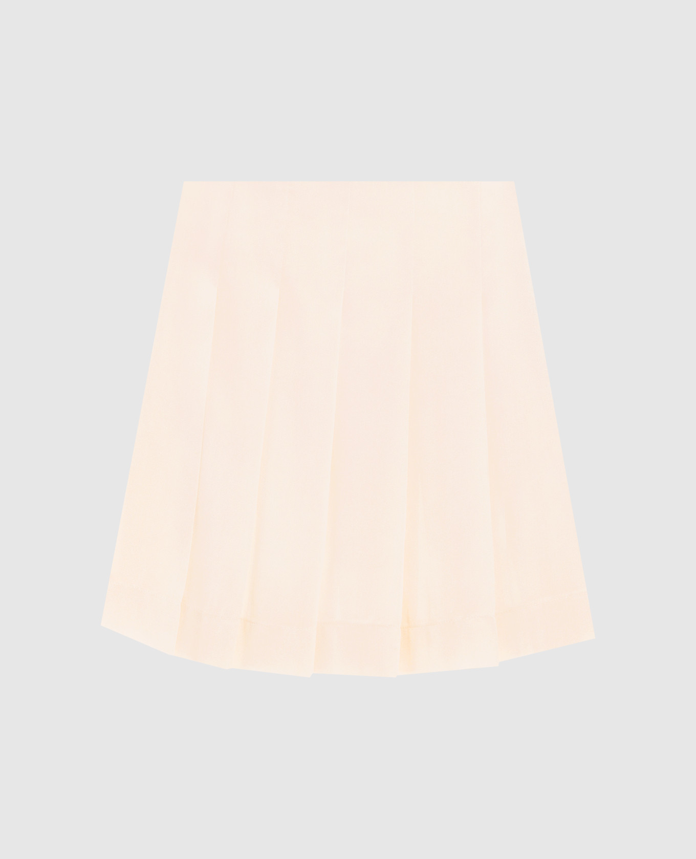 Beige pleated skirt