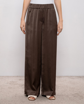 Peserico Brown straight-leg pants A0412406638